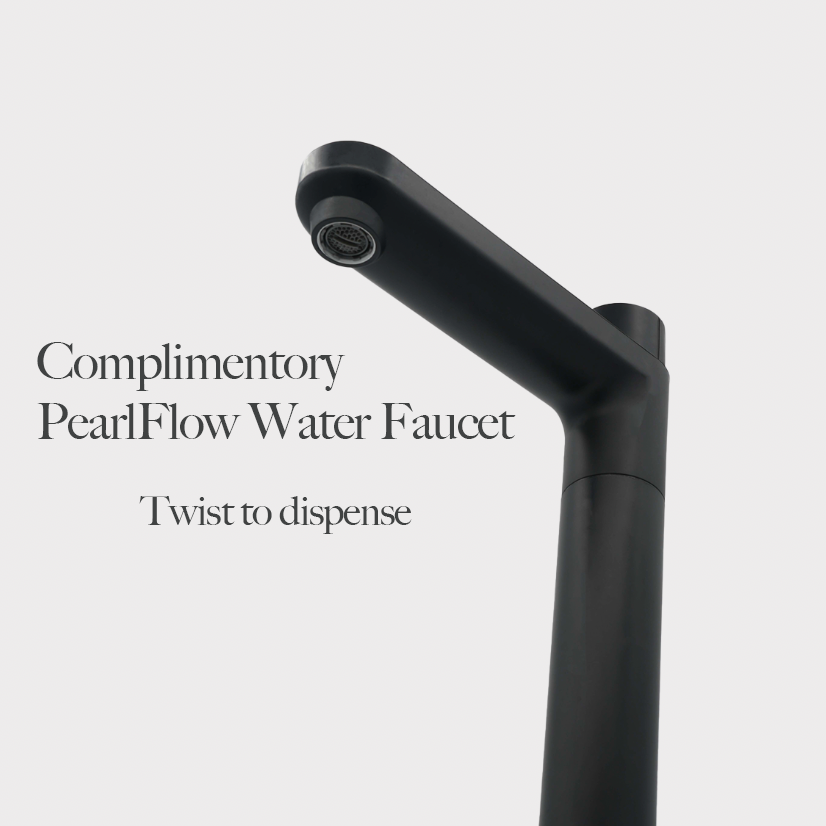 AquaByte purified water faucet with text on a white background